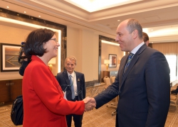 Голова Верховної Ради України Андрій Парубій під час свого візиту до Турецької Республіки зустрівся з Президентом ПА ОБСЄ Кристин Муттонен.